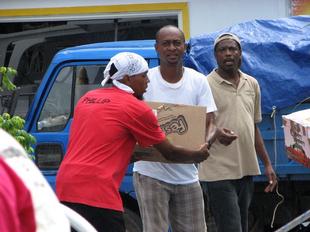 Image #17 - Hurricane Tomas Relief Effort (Packing the goods)